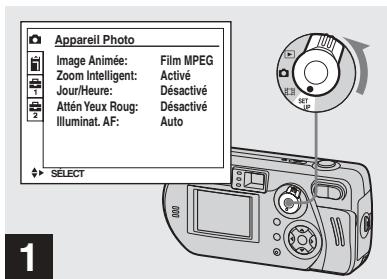SONY CYBER-SHOT DSC-P52 - Insertion de la date et de l'heure sur une image fixe - 1