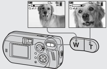 SONY CYBER-SHOT DSC-P52 - Arbeiten mit der Zoomfunktion - 1