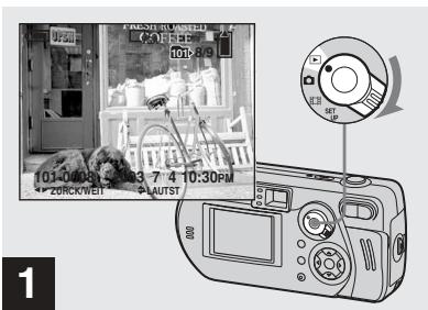 SONY CYBER-SHOT DSC-P52 - Anzeigen von Bildern auf der Einzelbildanzeige - 1