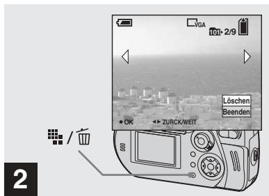 SONY CYBER-SHOT DSC-P52 - Löschen von Bildern - 2