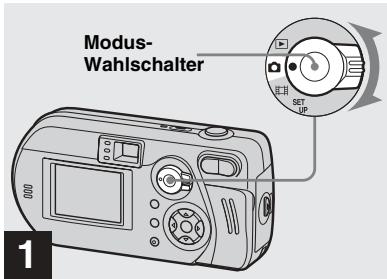 SONY CYBER-SHOT DSC-P52 - Einstellen der Standbildgrosse - 1