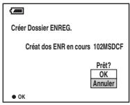 SONY CYBER-SHOT DSC-P52 - Creation d'un dossier - 1
