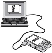SONY CYBER-SHOT DSC-W290 - Raccordement de l'appareil à votre ordinateur (page 109) - 1