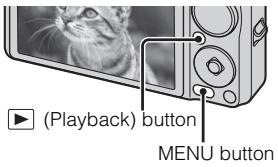 SONY CYBER-SHOT DSC-WX1 - Press the (Playback) button. - 1