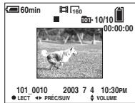 SONY DSC-P10 - Visualisation de films sur l'écran LCD - 1
