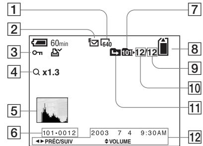 SONY DSC-P10 - Lors d'une lecture d'images fixes - 1