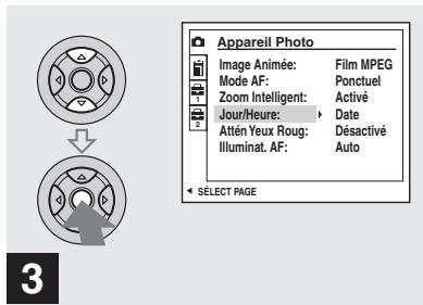 SONY DSC-P10 - Horodatage d'une image fixe - 3
