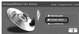 SONY DSC-P10 - Klicken Sie auf [Cyber-shot] auf dem Modellwahl-Bildschirm. - 1