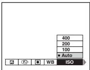 SONY DSC-P10 - Appuyez sur la touche de commande pour sélectionner le paramètre à modifier. - 1