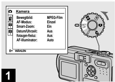 SONY DSC-P10 - Einblenden von Datum und Uhrzeit in ein Standbild - 1