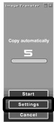 SONY DSC-P10 - Modification des paramètres « Image Transfer - 1