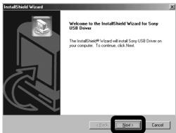 SONY DSC-P10 - Installation du pilote USB - 3