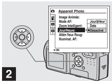 SONY DSC-P10 - Horodatage d'une image fixe - 2