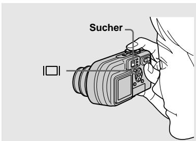 SONY DSC-P10 - Verwendung des Suchers zum Aufnehmen - 1