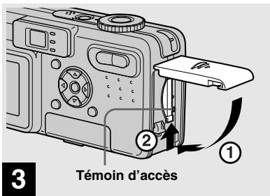 SONY DSC-P10 - Insertion et retrait d'un « Memory Stick - 3