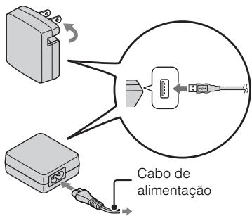 SONY CYBER-SHOT DSC-HX7V - Carregar o pack de baterias - 1