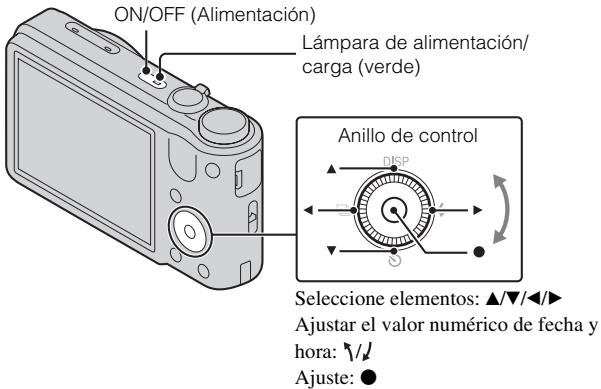 SONY CYBER-SHOT DSC-HX7V - Ajuste del reloj - 1
