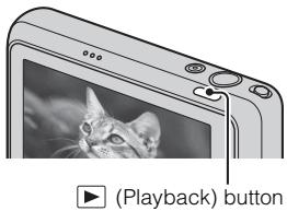 SONY CYBER-SHOT DSC-T110 - Press the  (Playback) button. - 1