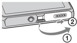 SONY CYBER-SHOT DSC-T110 - Władanie akumulatora/karty pamięci (sprzedawana oddzielnie) - 4
