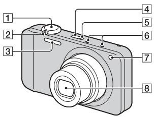 SONY CYBER-SHOT DSC-WX10 - Identification des pièces - 1