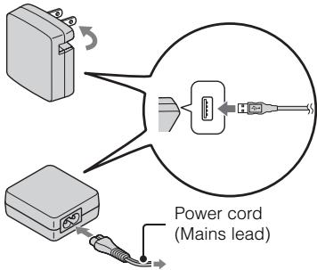 SONY CYBER-SHOT DSC-WX10 - Charging the battery pack - 1