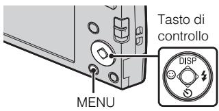 Tasto di controllo MENU