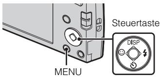 Steuertaste DISP MENU