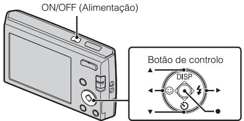ON/OFF (Alimentação) Botão de controlo DISP