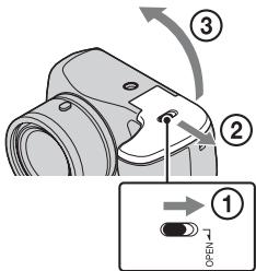 SONY CYBER-SHOT DSC-H300 - Inserción de las pilas/una tarjeta de memoria (se vende por分开) - 1