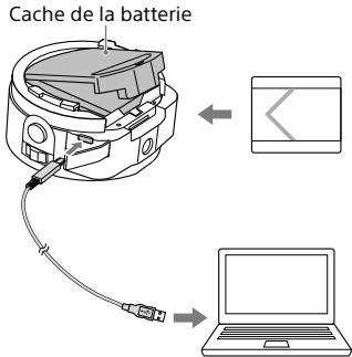 SONY QX100 - Chargement de la batterie - 1
