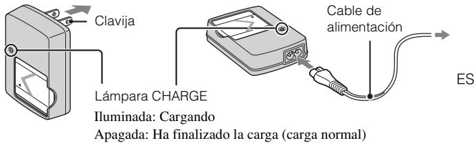 SONY CYBER-SHOT DSC-W570 - Carga de la batería - 1