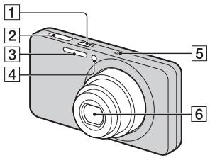 SONY CYBER-SHOT DSC-W570 - Identification des pièces - 1