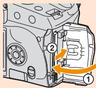 SONY ALPHA DSLR-A100 - Insert a recording medium - 4