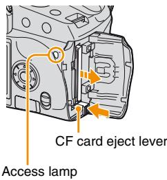 SONY ALPHA DSLR-A100 - To remove the recording medium - 1