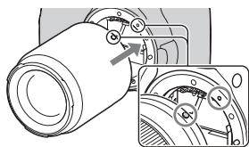 SONY ALPHA 350 - Fixation d'un objectif - 2