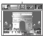SONY ALPHA 350 - Per commutare la visualizzazione dei dati di registrazione - 3