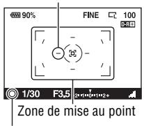 SONY ALPHA 350 - Enoncez le déclencheur à mi-course pour vérifier la mise au point, puis prenez le cliché. - 1