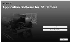SONY ALPHA 350 - Accendere il computer e inserire il CD-ROM (in dotazione) nell'unità CD-ROM. - 1