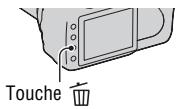 SONY ALPHA 350 - Suppression de l'image actulement affichée - 1