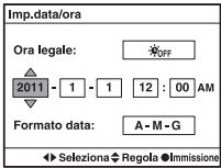 SONY A65 - Accensione della fotocamera e impostazione dell'orologio - 4