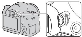 SONY A65 - Réglage du viseur à l'acuité visuelle (correction dioptrique) - 1