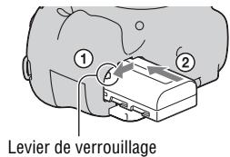 SONY A65 - Insertion de la batterie/carte mémoire (vendu séparément) - 2