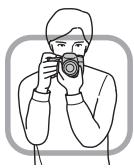SONY A65 - Prise en main correcte de l'appareil - 1