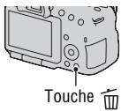 SONY A65 - Suppression de l'image actuellément affichée - 1