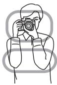 SONY A65 - Prise en main correcte de l'appareil - 2