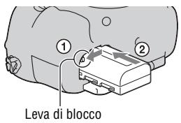 SONY A77 - Inserimento della batteria/scheda di memoria (in vendita separatamente) - 2
