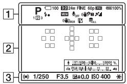 SONY A77 - Visual. grafica (monitor LCD) - 1