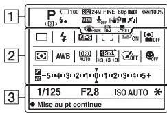 SONY A77 - Listedesicones pourle mode viseur - 2