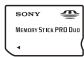 SONY A77 - Remarques sur le « Memory Stick » utilisé avec cet apparéil photo - 1