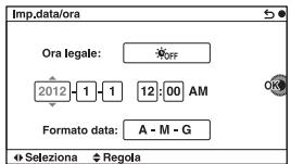 SONY NEX-6B - Impostazione della data e dell'ora - 4